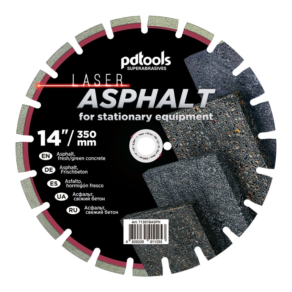 דיסק יהלום PDTools 350 3,2 10 25,4 Asphalt | SKU 71301BASPH | מוצר תמונה