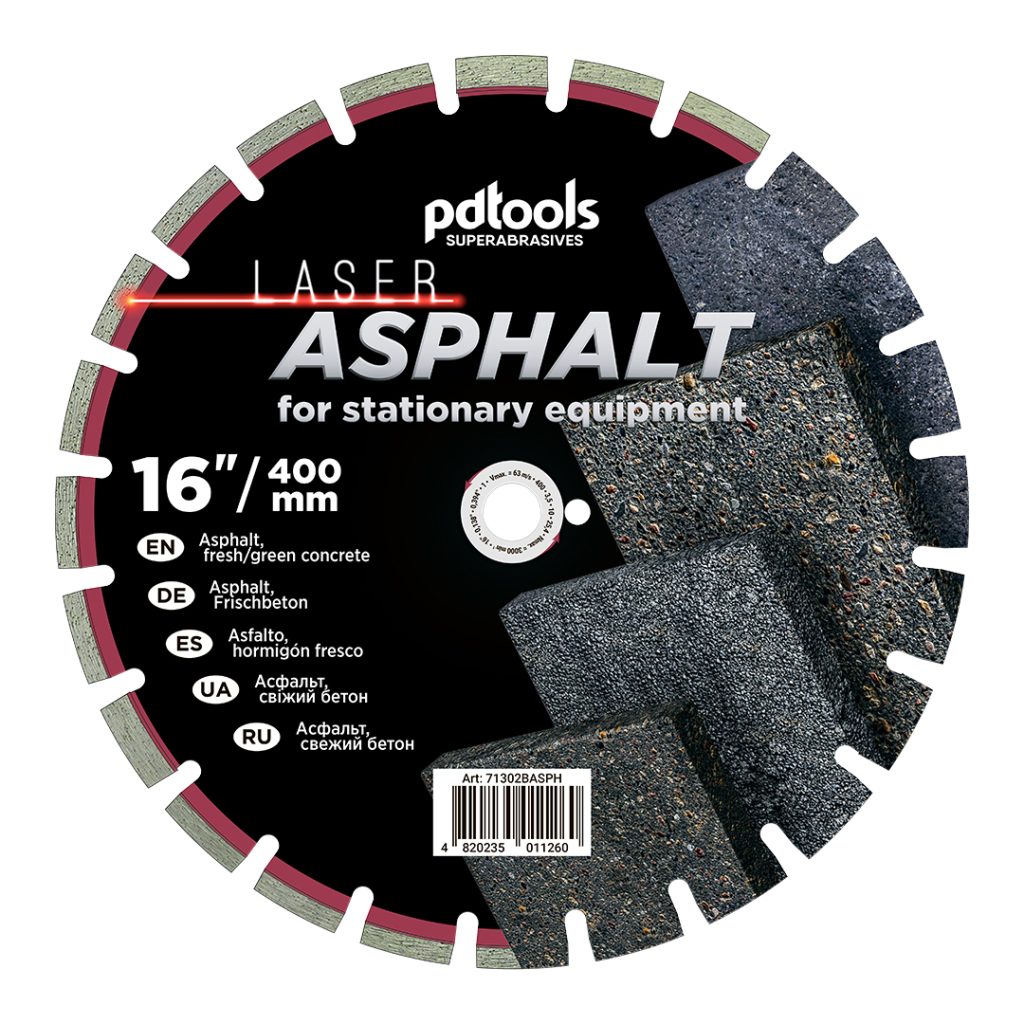 דיסק יהלום PDTools 400 3,5 10 25,4 Asphalt | SKU 71302BASPH | מוצר תמונה