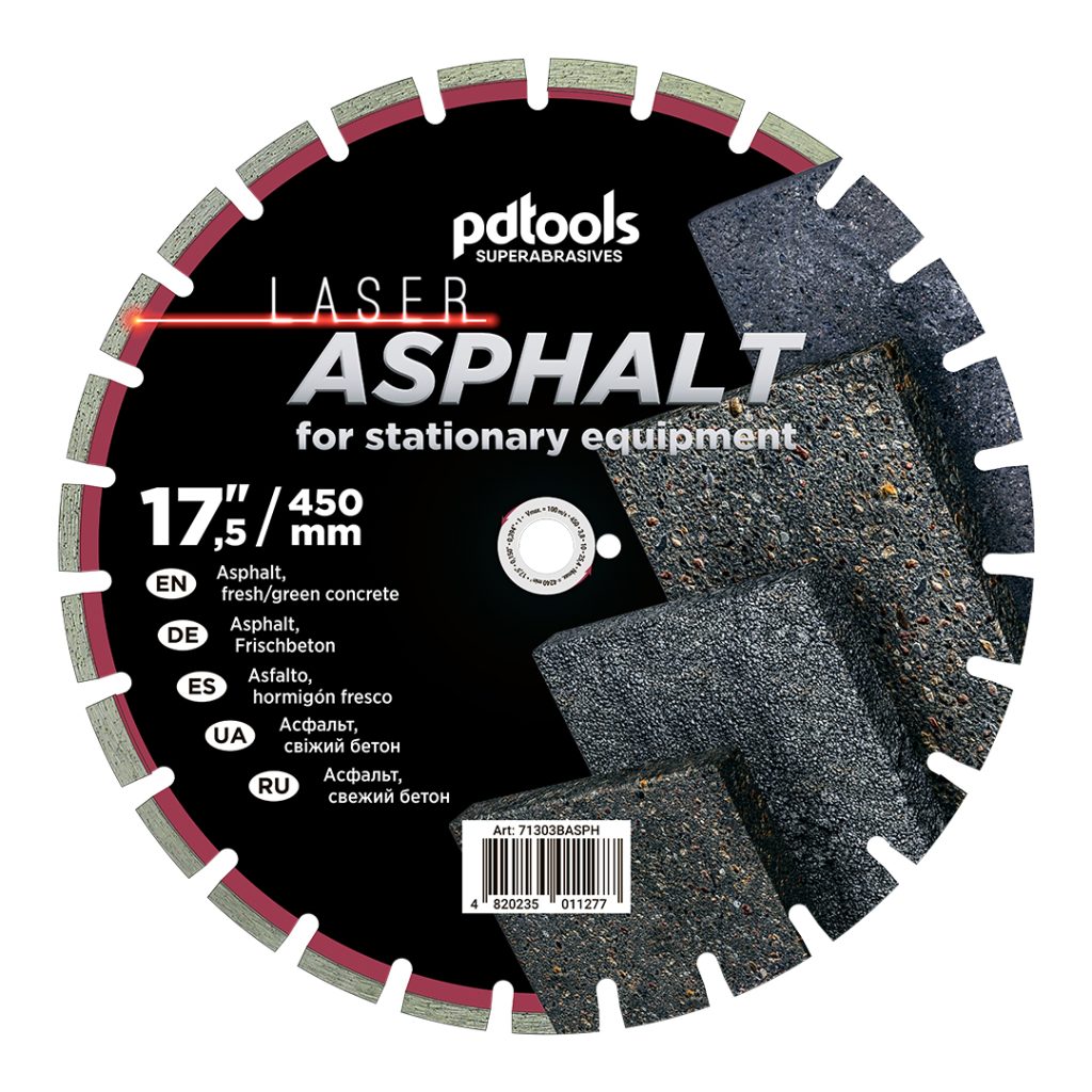 דיסק יהלום PDTools 450 3.8 10 25.4 Asphalt | SKU 71303BASPH | מוצר תמונה