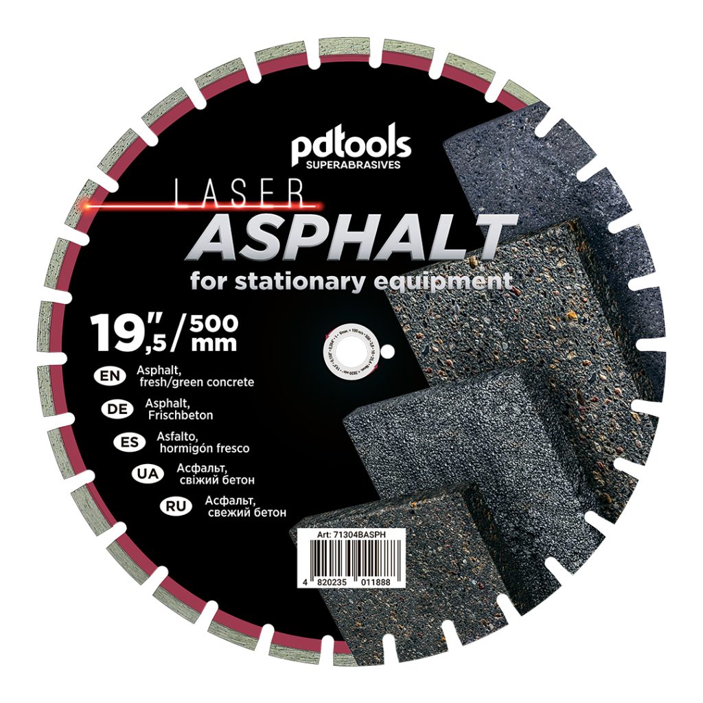 דיסק יהלום PDTools 500 3,8 10 25.4 Asphalt | SKU 71304BASPH | מוצר תמונה