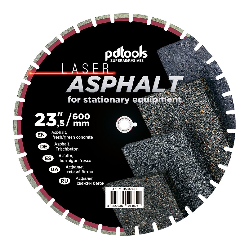 דיסק יהלום PDTools 600 4,5 10 25.4 Asphalt | SKU 71305BASPH | מוצר תמונה
