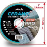 Алмазный диск PDTools 180 1.2 7 25.4 Ceramic Clean Pro | Артикул 820403CCP | Товар Изображе...