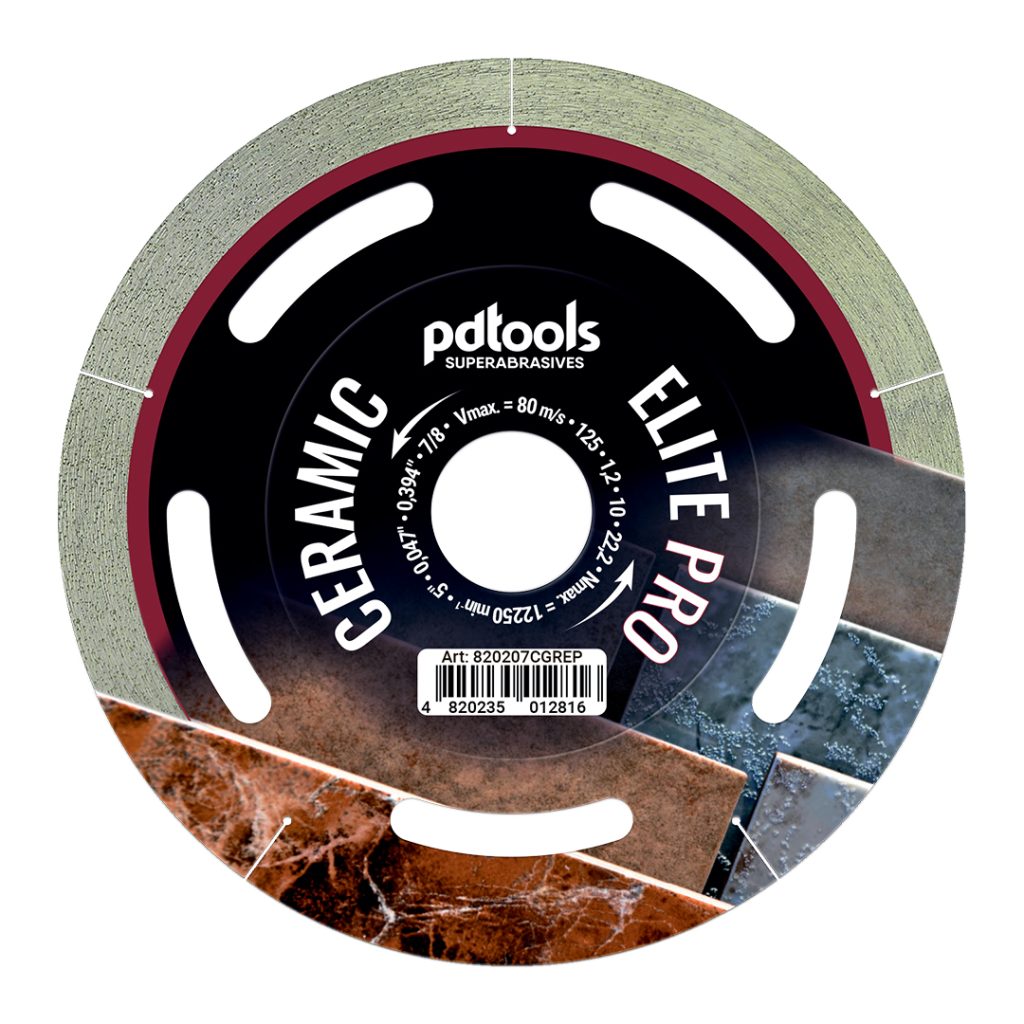 דיסק יהלום PDTools 125 1,2 10 22,2 Ceramic Elite Pro | SKU 820207CGREP | מוצר תמונה