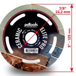 דיסק יהלום PDTools 125 1,2 10 22,2 Ceramic Elite Pro | SKU 820207CGREP | מוצר תמונה 3