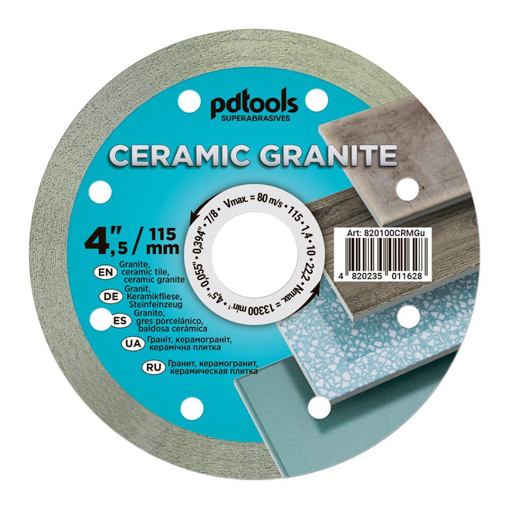 דיסק יהלום PDTools 115 1,4 10 22,2 Ceramic Granite | SKU 820100CRMGu | מוצר תמונה