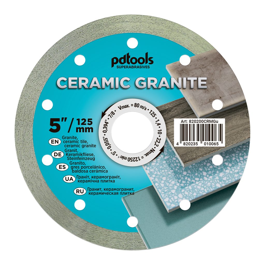 דיסק יהלום PDTools 125 1,4 10 22,2 Ceramic Granite | SKU 820200CRMGu | מוצר תמונה