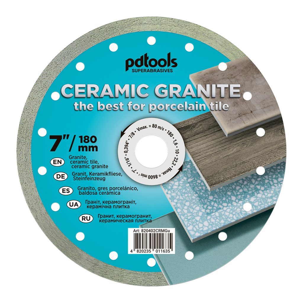 דיסק יהלום PDTools 180 1,6 10 22.2 Ceramic Granite | SKU 820402CRMGu | מוצר תמונה