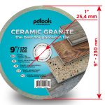 Алмазный диск PDTools 230 1,6 10 25,4 Ceramic Granite | Артикул 820602CRMG | Товар Изображе...