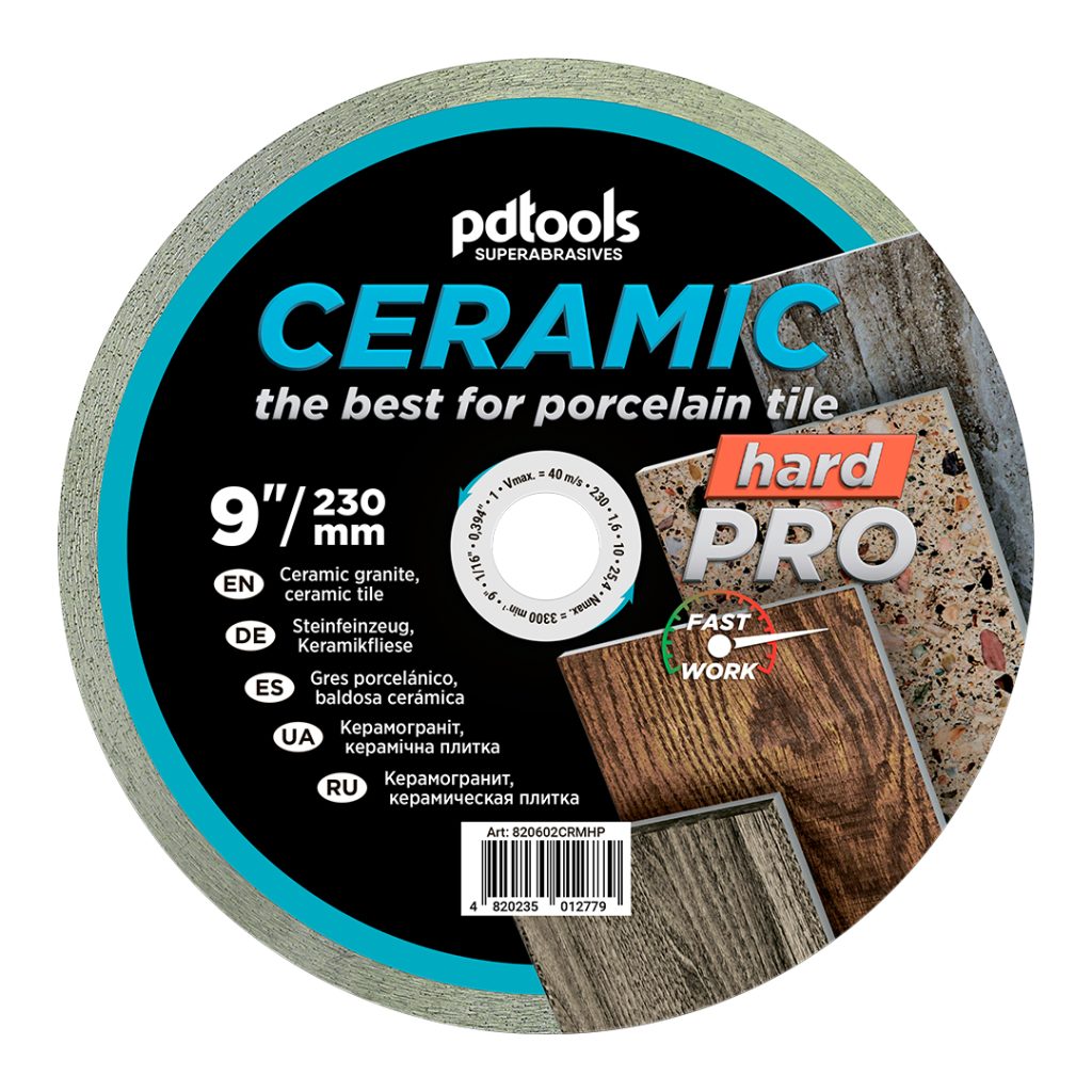 Алмазный диск PDTools 230 1,6 10 25,4 Ceramic Hard Pro | Артикул 820602CRMHP | Товар Изображ...