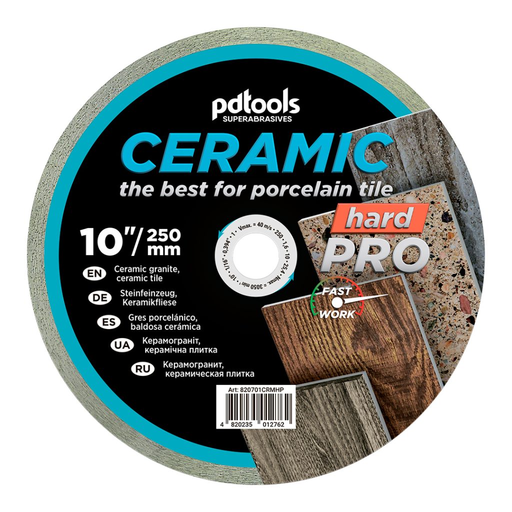 Алмазный диск PDTools 250 1,6 10 25,4 Ceramic Hard Pro | Артикул 820701CRMHP | Товар Изображ...