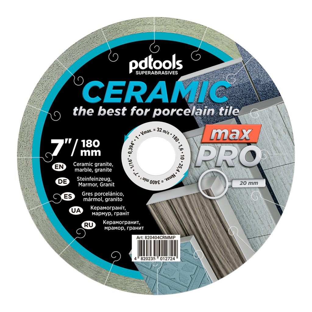 דיסק יהלום PDTools 180 1,6 10 25,4 Ceramic Max Pro | SKU 820404CRMMP | מוצר תמונה