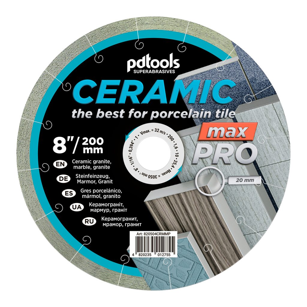 Алмазный диск PDTools 200 1,6 10 25,4 Ceramic Max Pro | Артикул 820504CRMMP | Товар Изображе...