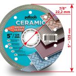 דיסק יהלום PDTools 125 1,2 10 22,2 Ceramic Relief Ultra | SKU 820205RLFU | מוצר תמונה 3