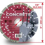 Diamond Disc PDTools 230 2,6 10 22,2 Concrete | SKU 830601CRTSu | Product Image 3