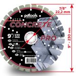 דיסק יהלום PDTools 230 2,6 10 22,2 Turbo Concrete Pro | SKU 810602TCRPu | מוצר תמונה 3