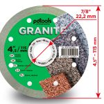 דיסק יהלום PDTools 115 1,4 10 22,2 Granite | SKU 820100CGRu | מוצר תמונה 3