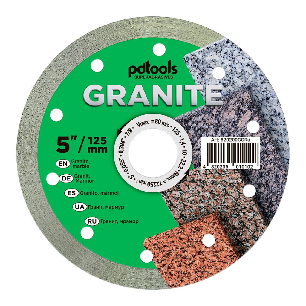 דיסק יהלום PDTools 125 1,4 10 22,2 Granite | SKU 820200CGRu | מוצר תמונה
