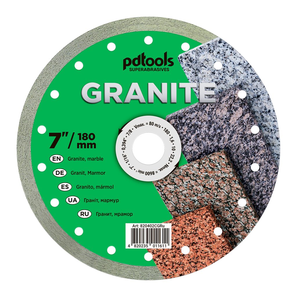 דיסק יהלום PDTools 180 1,6 10 22.2 Granite | SKU 820402CGRu | מוצר תמונה