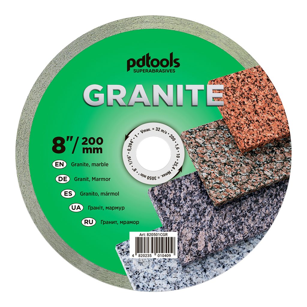 דיסק יהלום PDTools 200 1,6 10 25,4 Granite | SKU 820501CGR | מוצר תמונה