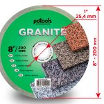 דיסק יהלום PDTools 200 1,6 10 25,4 Granite | SKU 820501CGR | מוצר תמונה 3