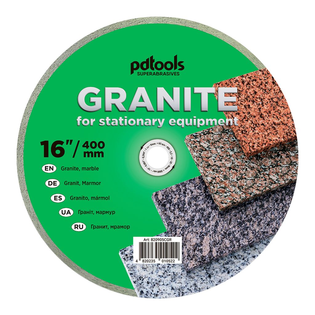 Алмазный диск PDTools 400 2,2 10 32 Granite | Артикул 820905CGR | Товар Изображение