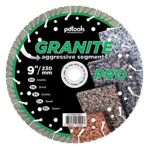 Алмазный диск PDTools 230 2,6 10 22,2 Granite Pro | Артикул 830601GRPu | Товар Изображение