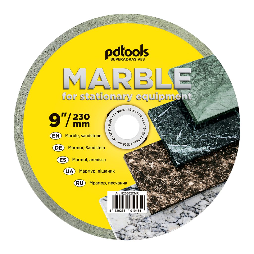 Diamond Disc PDTools 230 1,6 10 25,4 Marble | SKU 820602CMR | Product Image