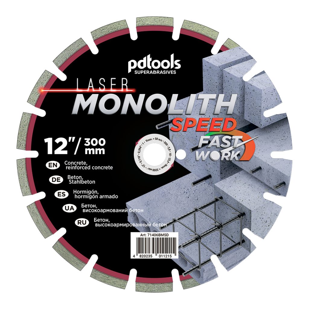 דיסק יהלום PDTools 300 2.8 10 25.4 Monolith Speed | SKU 71406BMSD | מוצר תמונה