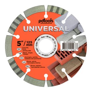 דיסק יהלום PDTools 125 2,2 10 22,2 Universal | SKU 830200UNVu | מוצר תמונה