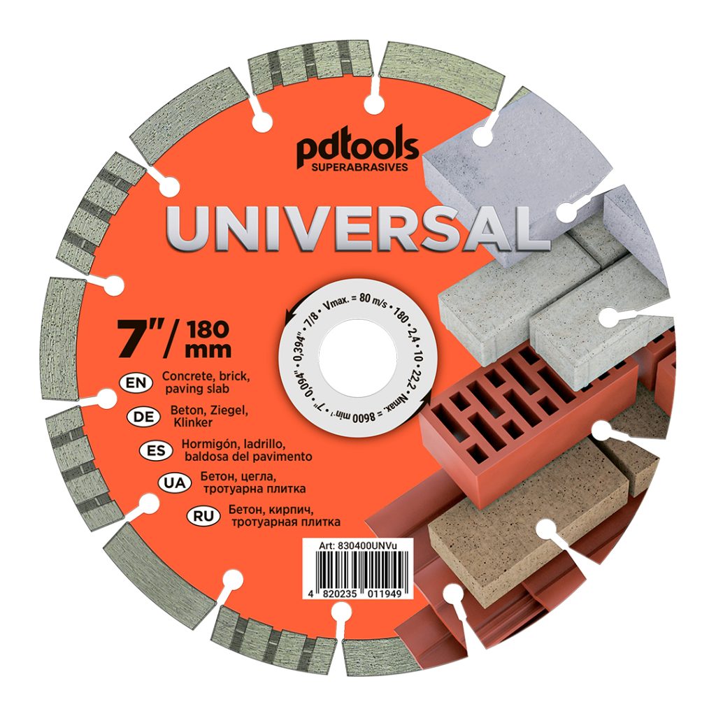 דיסק יהלום PDTools 180 2,4 10 22,2 Universal | SKU 830400UNVu | מוצר תמונה