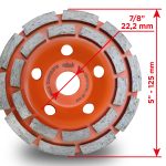 Алмазная фреза PDTools 125 20 6 22,23 CONCRETE | Артикул 65002ACRT | Товар Изображение 3