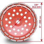 Diamond Milling Cutter PDTools 230 36 6 22,23 CONCRETE | SKU 65231ACRT | Product Image 3